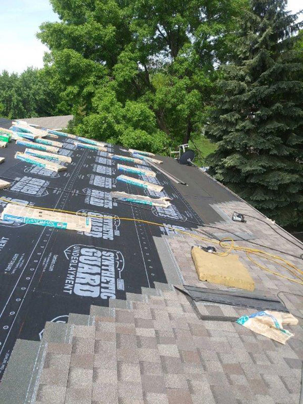 new roof on a home in blaine mn