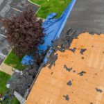 Areal view of a Roof Replacement on a Greater Twin Cities home